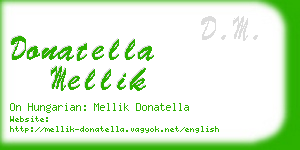 donatella mellik business card